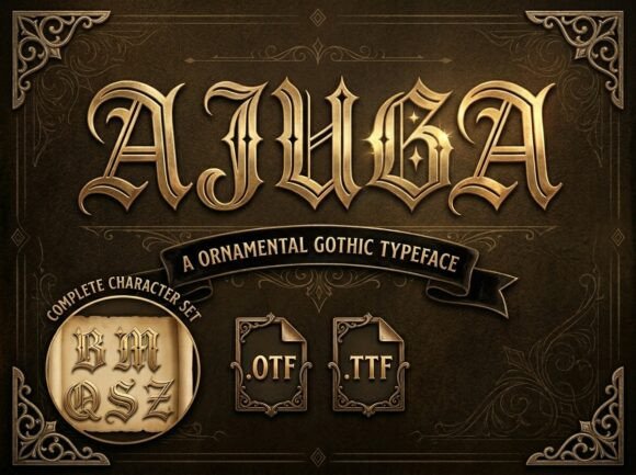 Ajuga: A Gothic Typeface with Medieval Majesty