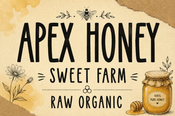 Apex Honey: A Stylish Handmade Font for Bold Designs