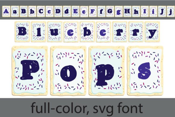 Blueberry Pops: A Sweet Typeface for Creative Projects