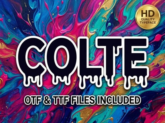 Colte: The Dripping Font That Commands Attention