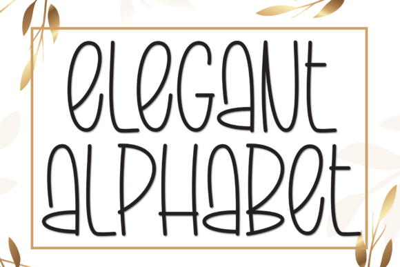 Elegant Alphabet: A Slender Monolinear Font for Modern Design