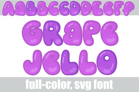 Grape Jello: A Sweet SVG Typeface for Playful Designs
