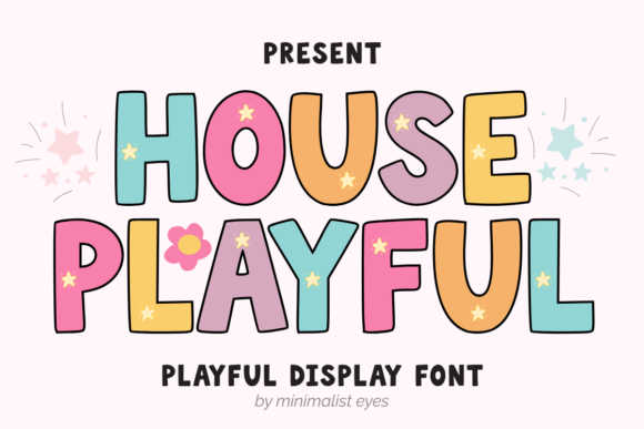House Playful: A Charming Display Font for Heartfelt Designs