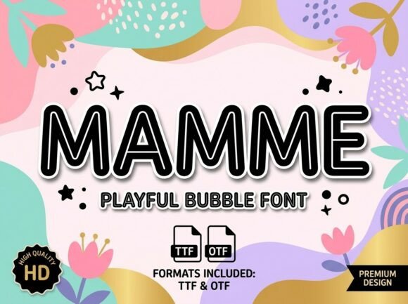 Mamme: Spreading Joy with a Bouncy, Bright Typeface