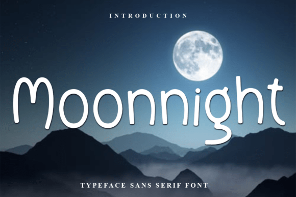 Moonnight: A Distinctive Typeface for Creative Projects