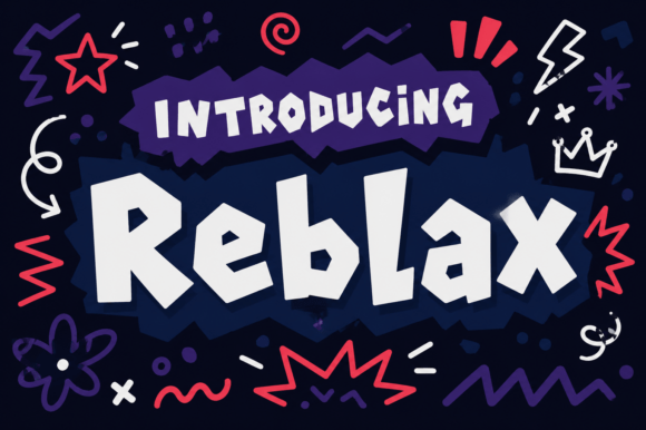 Reblax: A Font That Defies Convention with Bold, Handcrafted Style