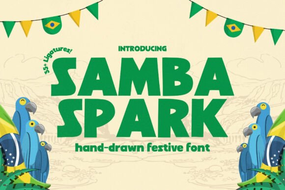 Samba Spark: Infuse Your Designs with Festive, Hand-Drawn Energy