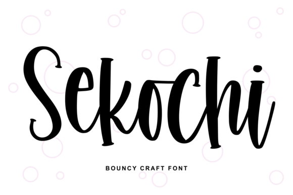 Sekochi: A Lively Handwritten Font for Authentic Designs