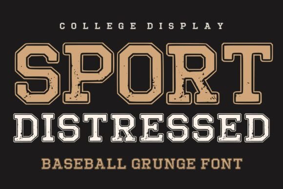 Sport Distressed: A Vintage Typeface for Bold Athletic Design