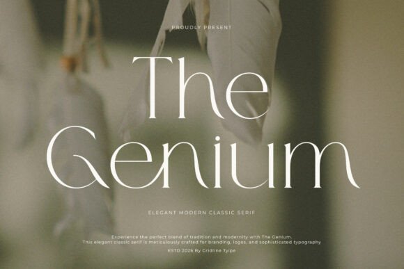 The Genium: A Serif for Prestigious Visual Stories