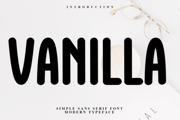 Vanilla: A Whimsical Typeface for Festive Designs